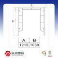 Tipo galvanizado mergulhado quente quadro do andaime H para construir 1219mm para África